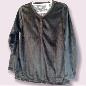 Hotel Spa Collection pajama top minky fleece super soft size small NWT